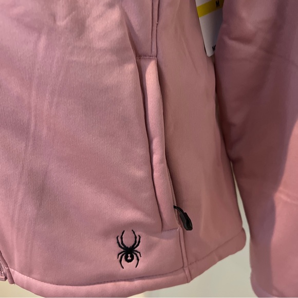 Spyder Jacket Pink Full-zip hooded spfgm215-662 M MED Fur Lined NWT $169 woman’s - Picture 2 of 12